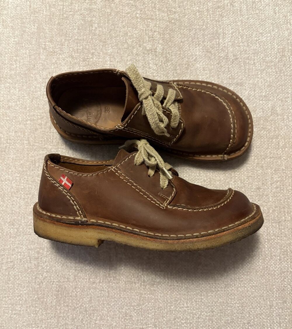 Duckfeet Brown Tan Fyn Womens Danish Lace Up Derby Shoes Women’s EU 39 US 8.5-9